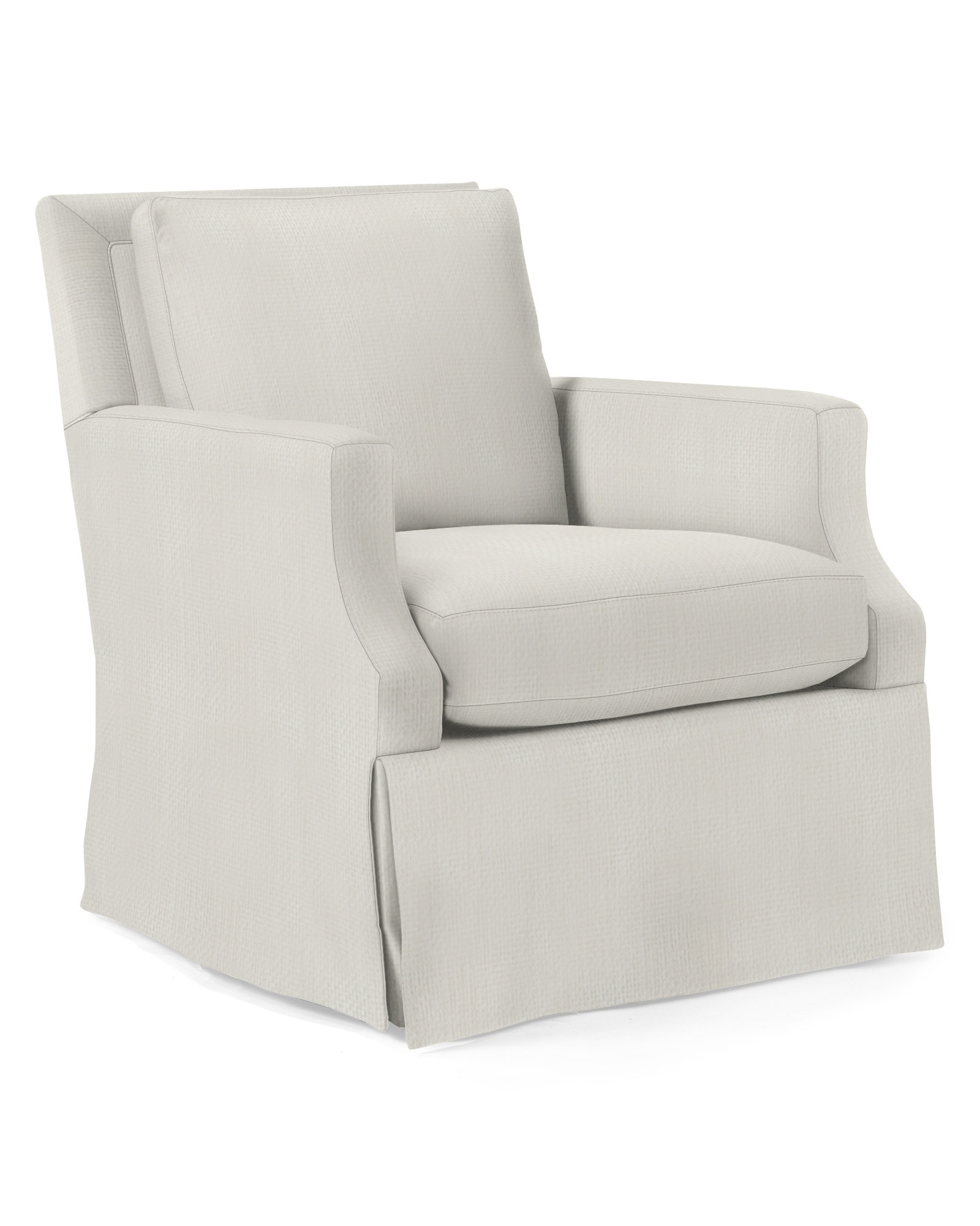 Grady Swivel Glider - Skirted | Serena and Lily