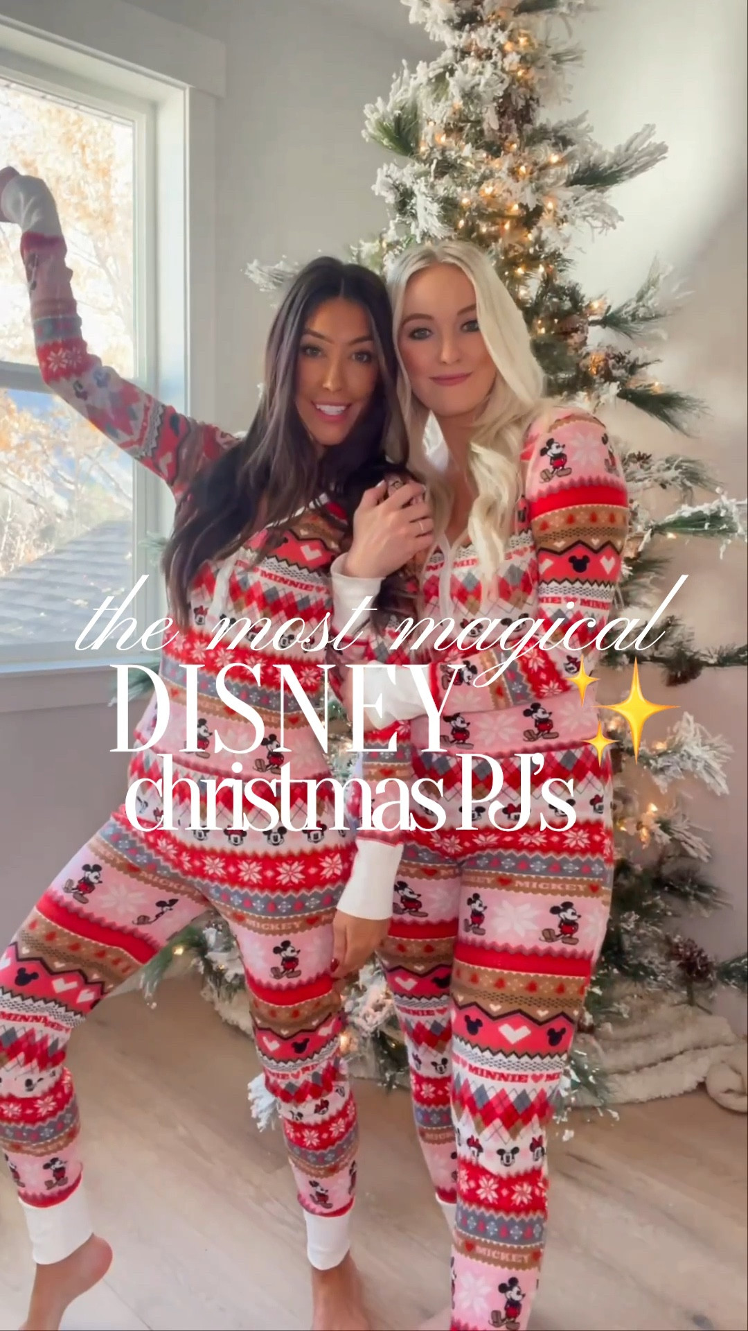 THE most magical disney christmas pajamas ever ever. 🎄✨

they run small! i’m wearing a large. britt is wearing a medium. ❤️

#disneymusthaves #disneyvacation #holidaypajamas #fairisle #disneyoutfits

#LTKSeasonal #LTKHoliday #LTKVideo