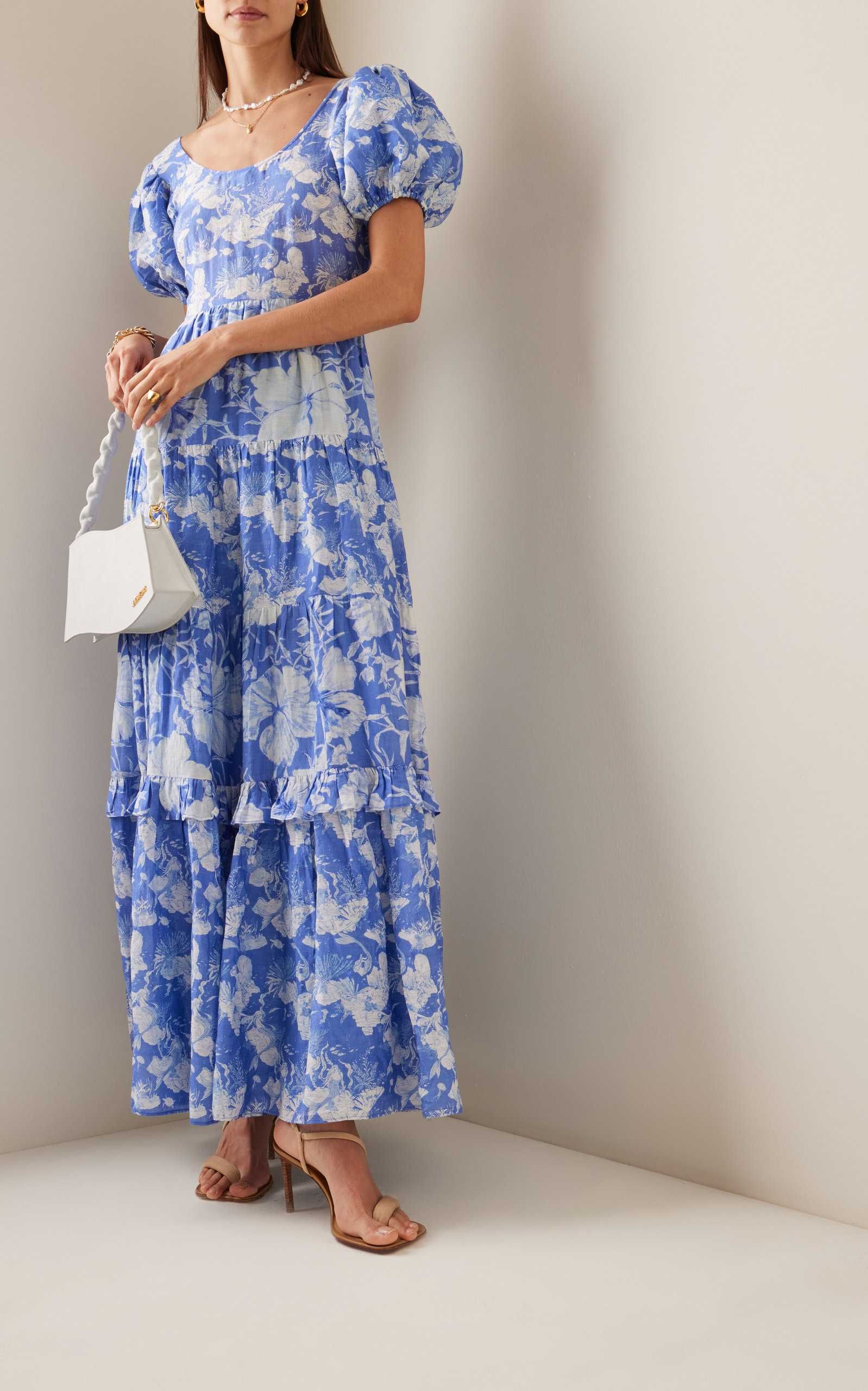 Karalie Cotton-Silk Maxi Dress | Moda Operandi (Global)