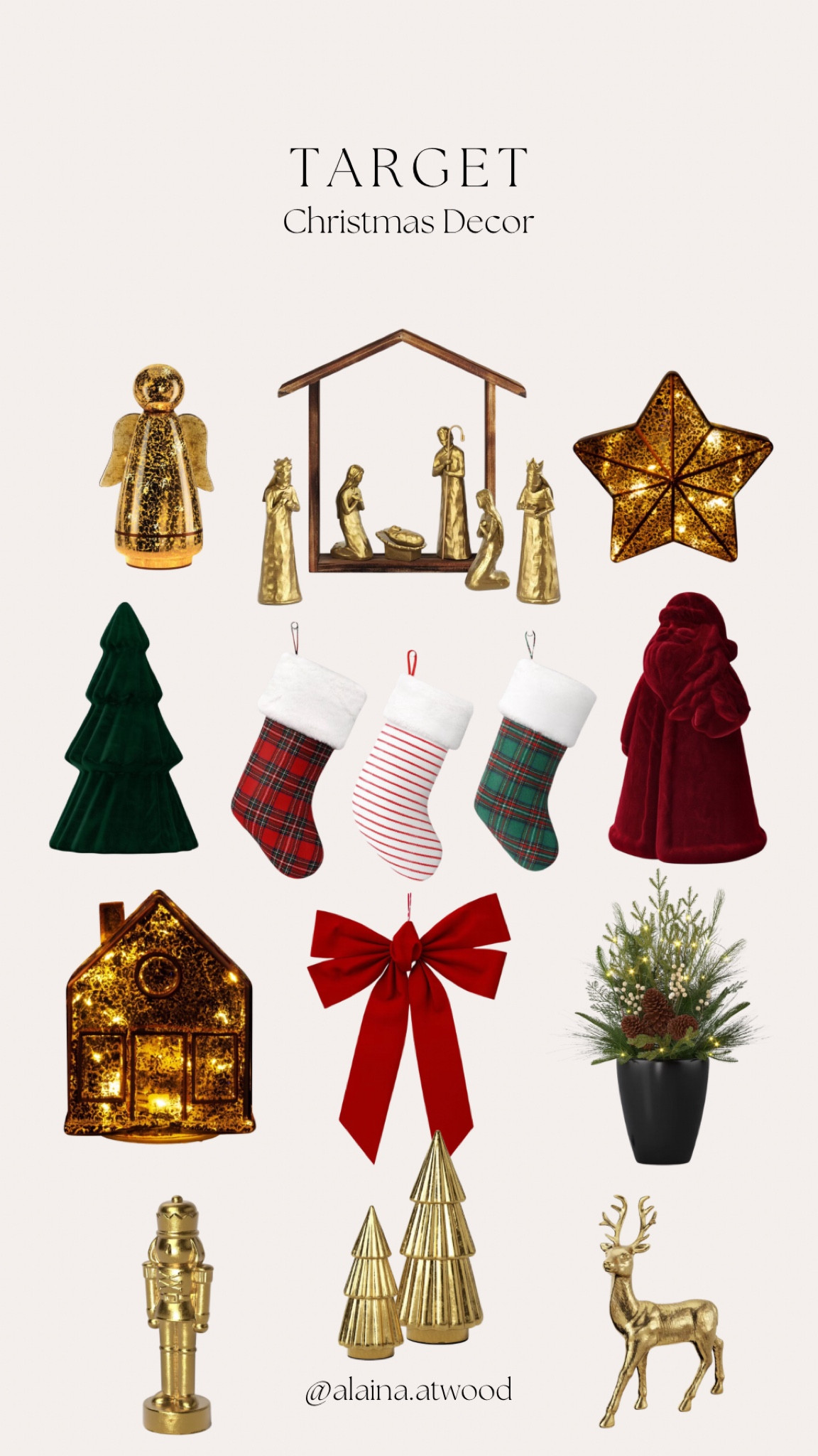Target Christmas Decor 😍 

target home, home decor, Christmas decor, stockings, nativity scene, gold Christmas decor, Christmas planters, red bow, seasonal  

#LTKFindsUnder50 #LTKHome #LTKSeasonal