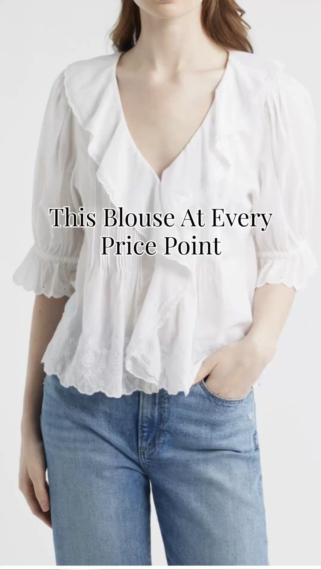 I found the Doen ruffle top at every price point!