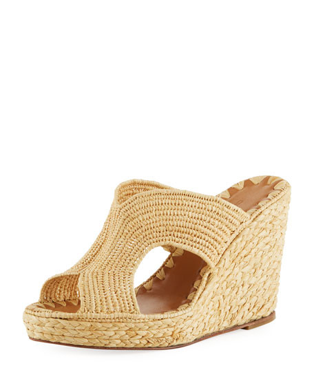 Carrie Forbes Lina Cutout Slide Wedge Sandals | Bergdorf Goodman