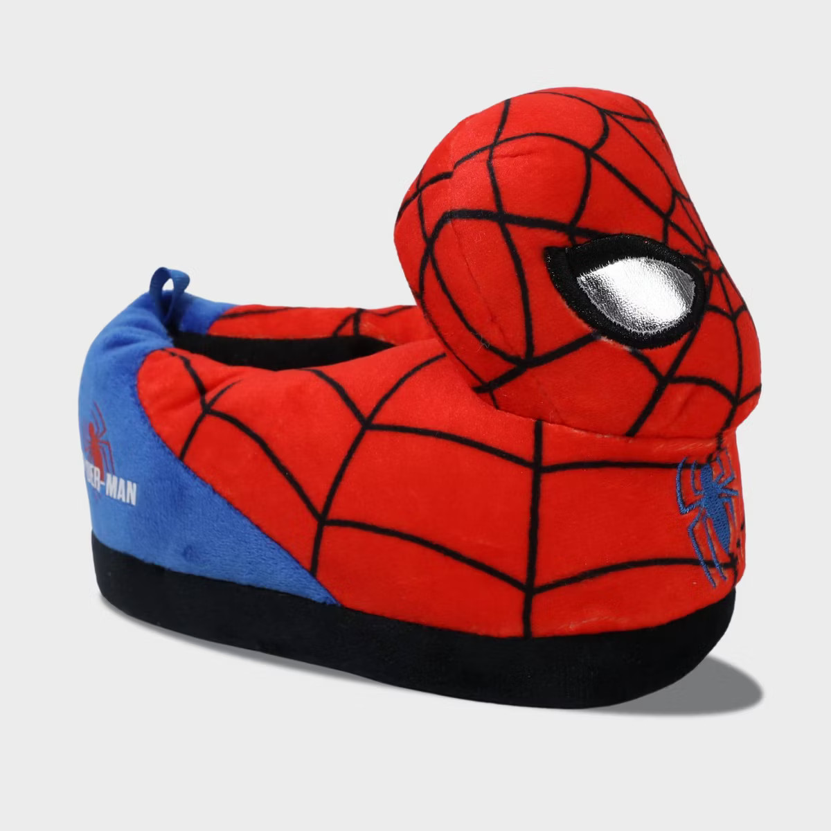 Toddler Boys' Spider-Man 3D Plush Microsuede Slippers - Red | Target