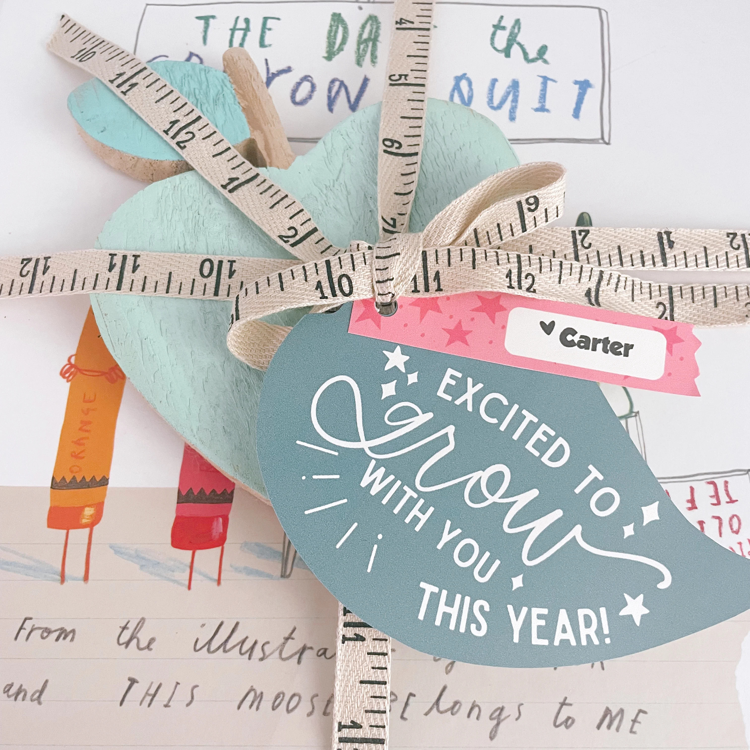 Back to School leaf tags | Printable tags | The Letter Vee