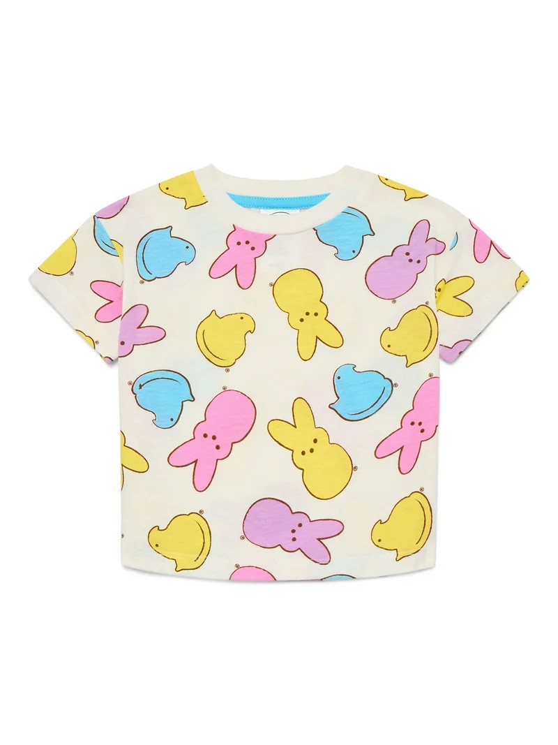 Easter Peeps Unisex Toddler Graphic Tee with Short Sleeves, Sizes 12M-5T | Walmart (US)