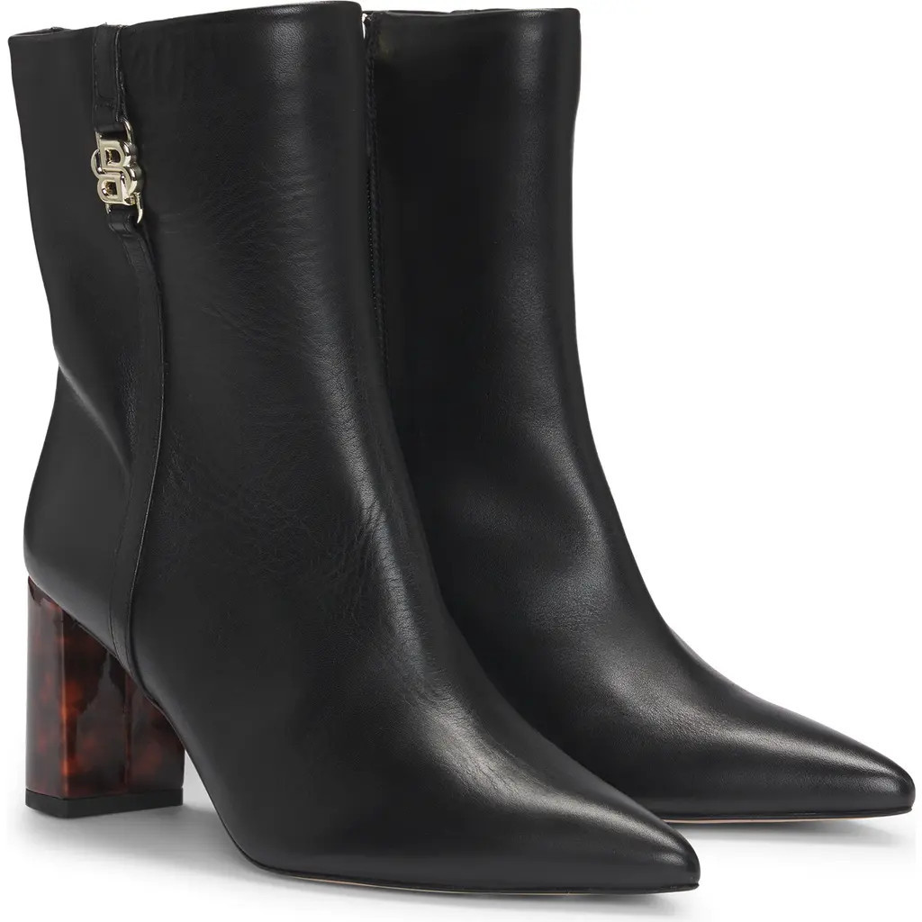 BOSS Janet Pointed Toe Bootie in Black at Nordstrom, Size 9.5 | Nordstrom