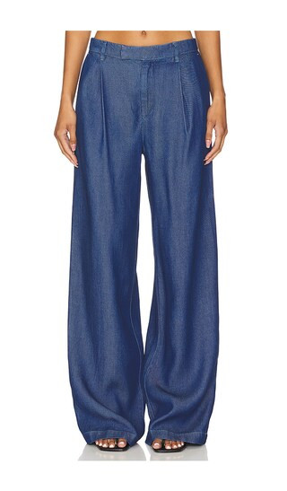 Agathe Pant in Blue Denim | Revolve Clothing (Global)