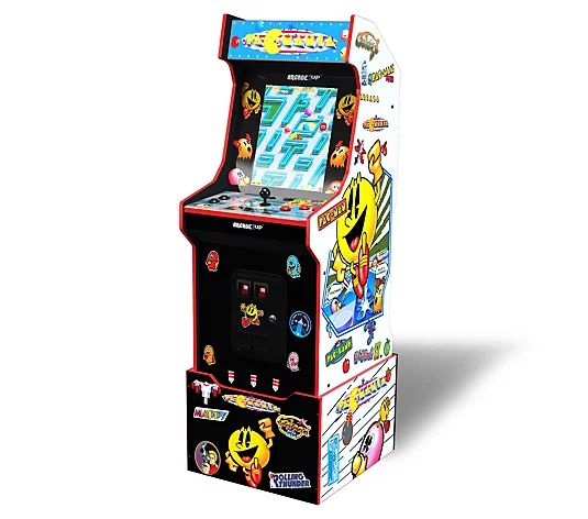Arcade1Up Pac-Man Arcade w/ Riser (14 Games &100 Stickers) - QVC.com | QVC
