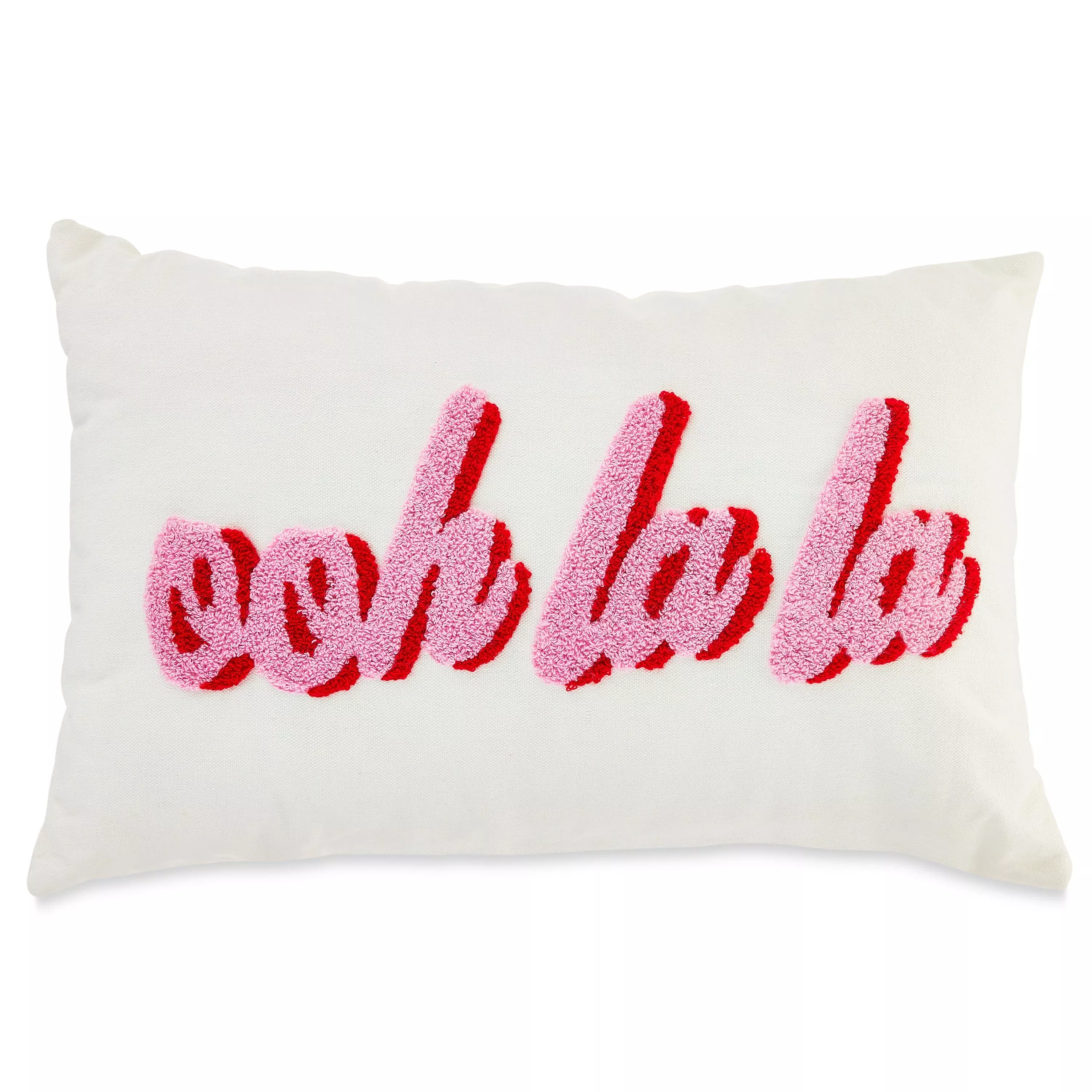 Valentine’s Day White Ooh La La Pillow, 16.9" x 11", by Way To Celebrate - Walmart.com | Walmart (US)