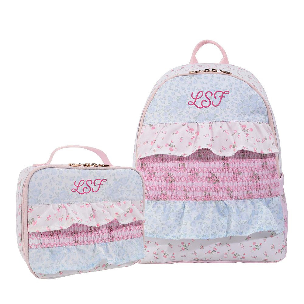 Colby LoveShackFancy Ruffle Backpack & Cold Pack Lunch Box Bundle, Set of 2 | Pottery Barn Teen