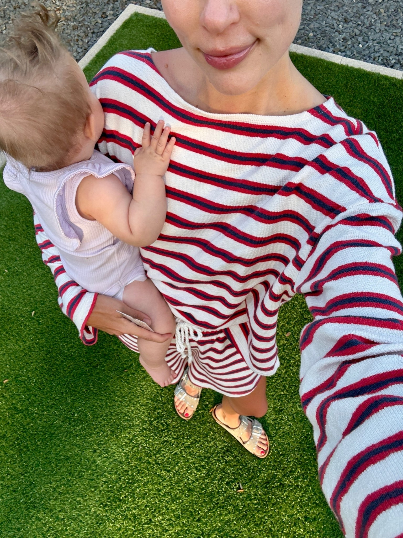 100% cotton set! L in top, XS in shorts.

#LTKmomlife