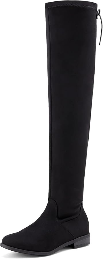 DREAM PAIRS Women's Over The Knee High Low Block Heel Riding Boots Uplace Lei | Amazon (US)