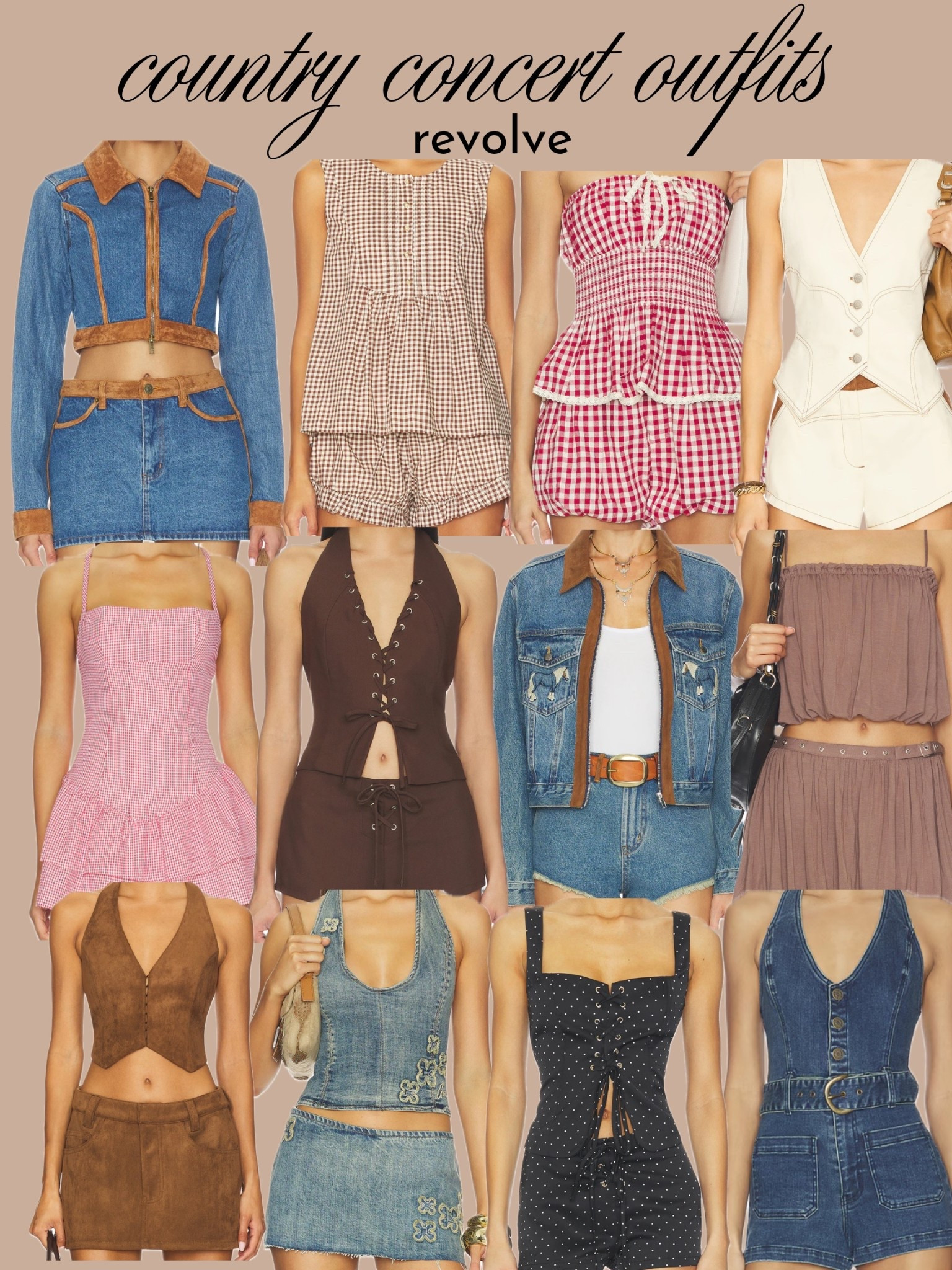 Country concert outfits from Revolve! Perfect for concerts & festivals coming up this summer! 

#LTKSeasonal #LTKootd #LTKFestival