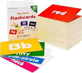 My First Flash Cards for Toddlers - 101 Cards - 202 Sides - Learn Shapes, Numbers, Colors, Body P... | Amazon (US)