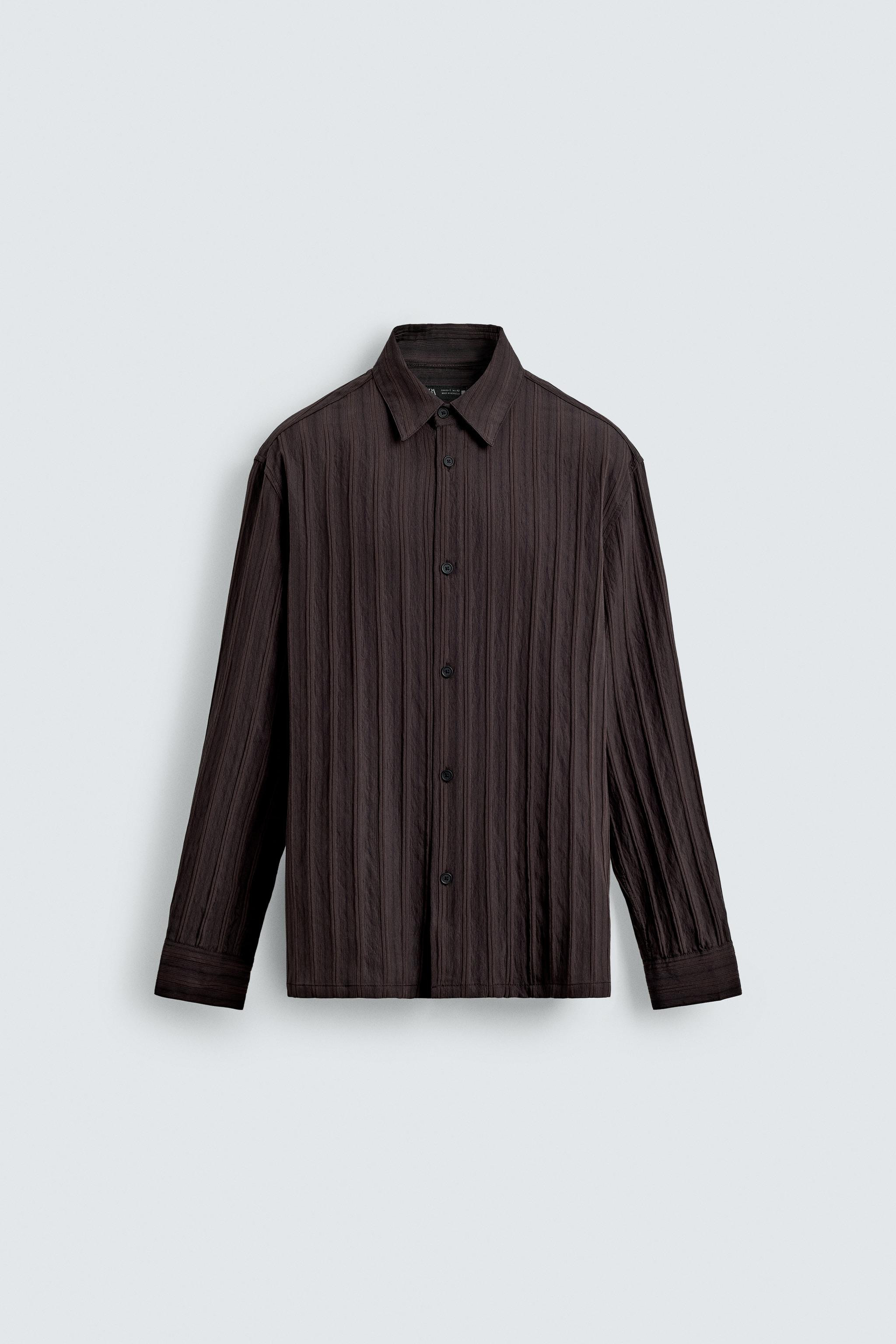 STRIPED JACQUARD SHIRT | Zara US