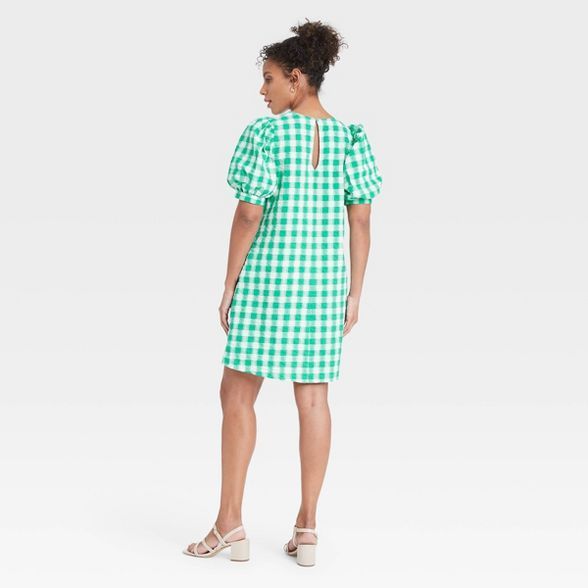 Women's Puff Short Sleeve Dress - A New Day™ | Target