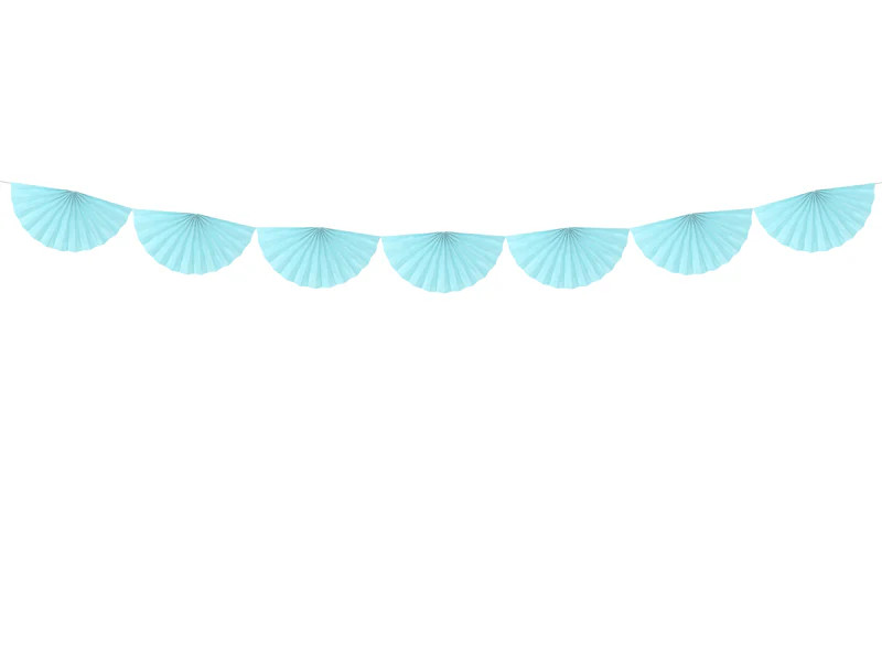 Tissue Garland Rosettes - Sky Blue | Ellie and Piper