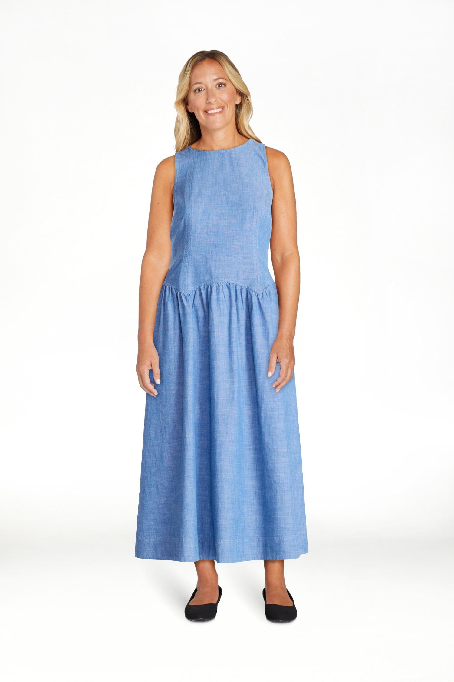 Free Assembly Women’s and Women's Plus Sleeveless Cotton Racer Back Maxi Dress, Sizes XS-4X | Walmart (US)