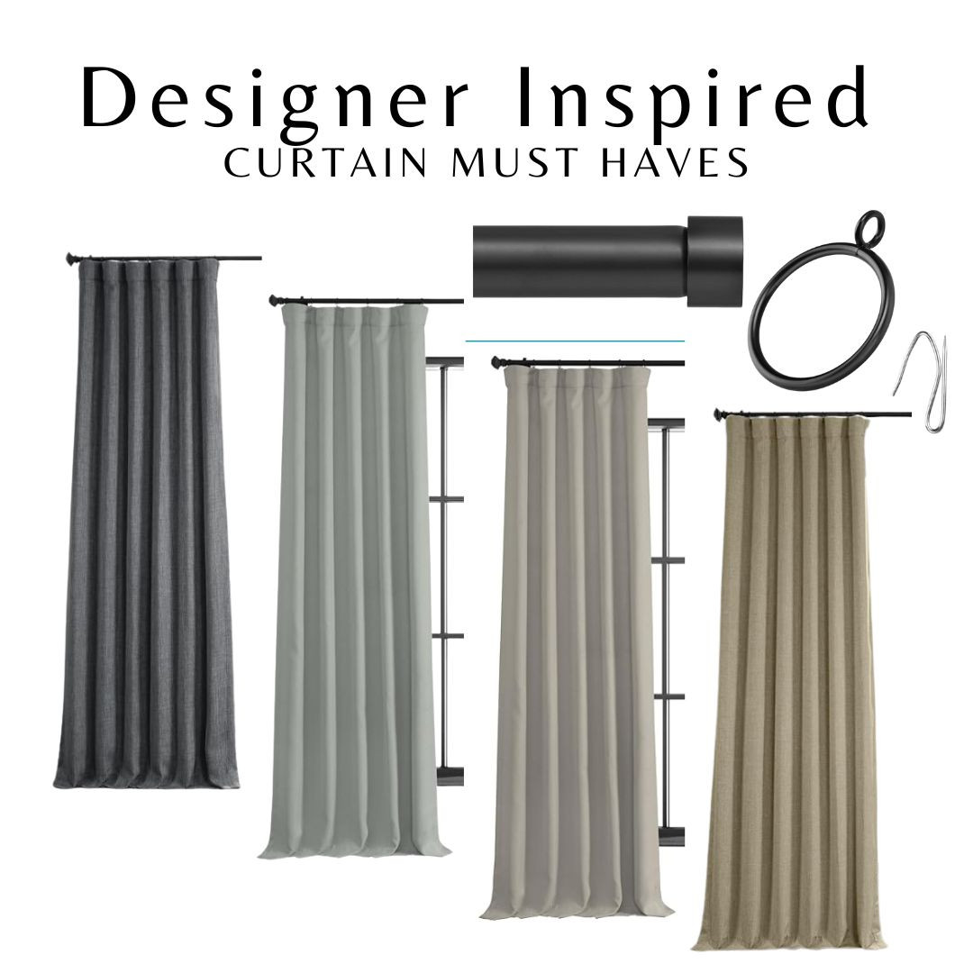 designer inspired curtains | Amazon (US)