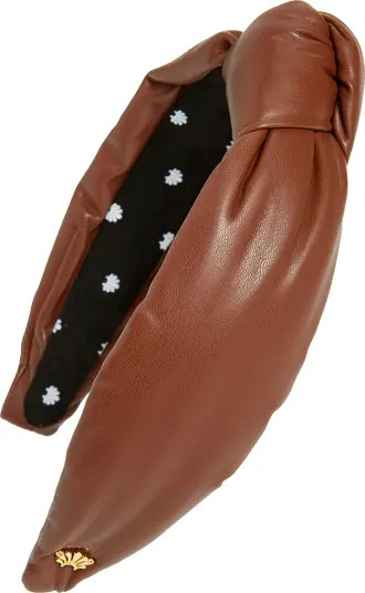 Faux Leather Knotted Headband | Nordstrom