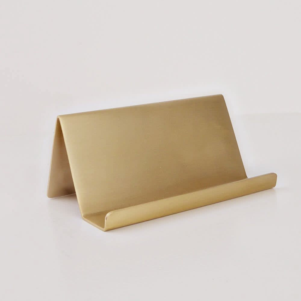 brass card holder | Emily Lex Studio