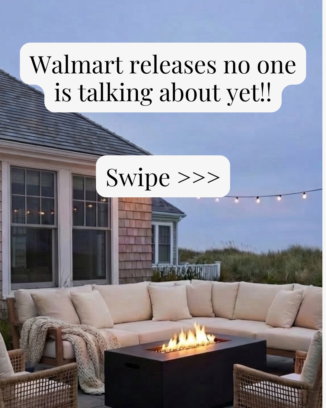 WOW Walmart has outdone themselves with these deals! The planters this season are 🔥 and the firepit and hanging lanterns look so high end! Comment WAL023 for links!