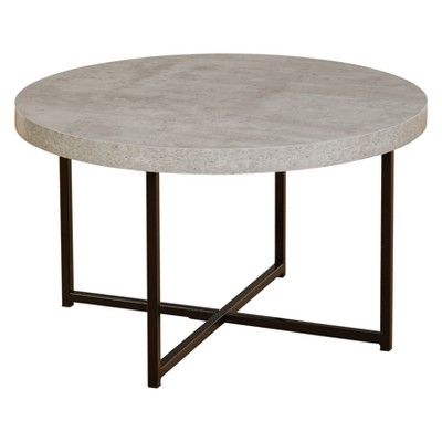 Era Round Coffee Table Gray/Black  - Buylateral | Target