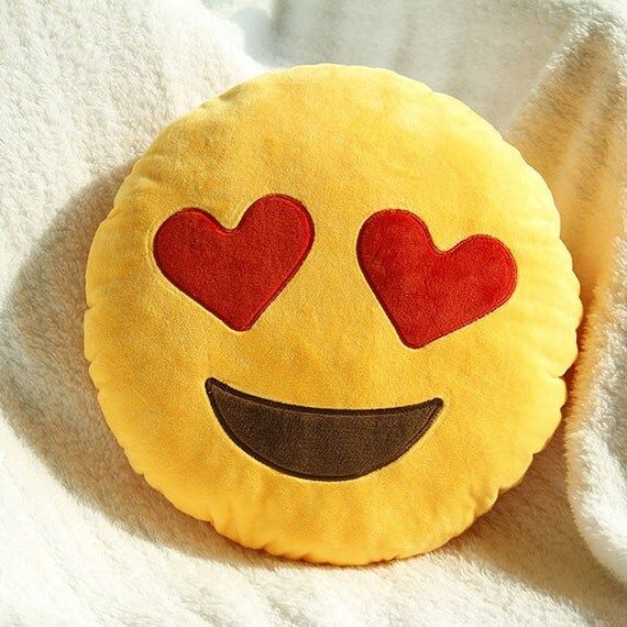 Heart Eyes Emoji Pillow | Etsy (US)