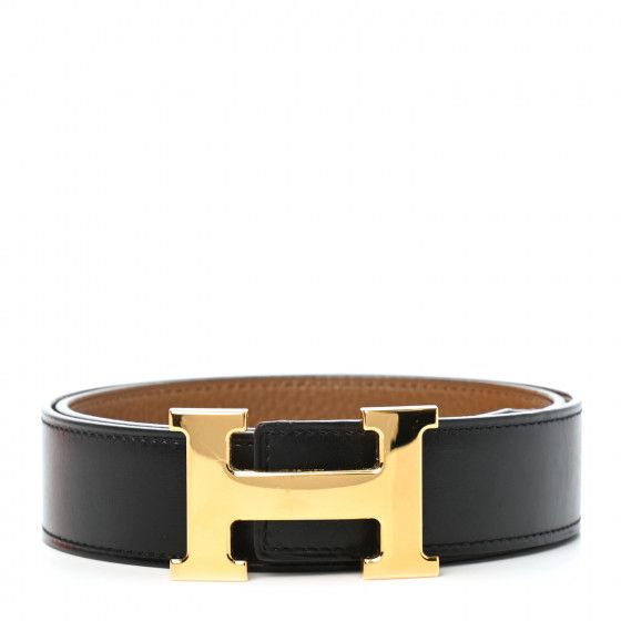 HERMES

Box Togo 32mm H Belt 75 Black Gold | Fashionphile