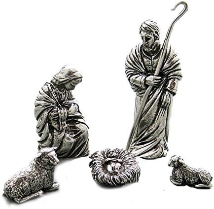 DANFORTH Holy Family Nativity Set, Handcrafted Pewter Nativity Set/Scene, Made in USA | Amazon (US)