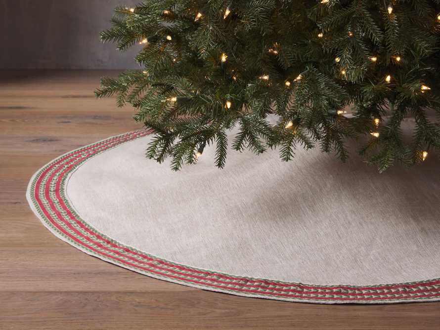 Natural Jute Stripe Tree Skirt | Arhaus