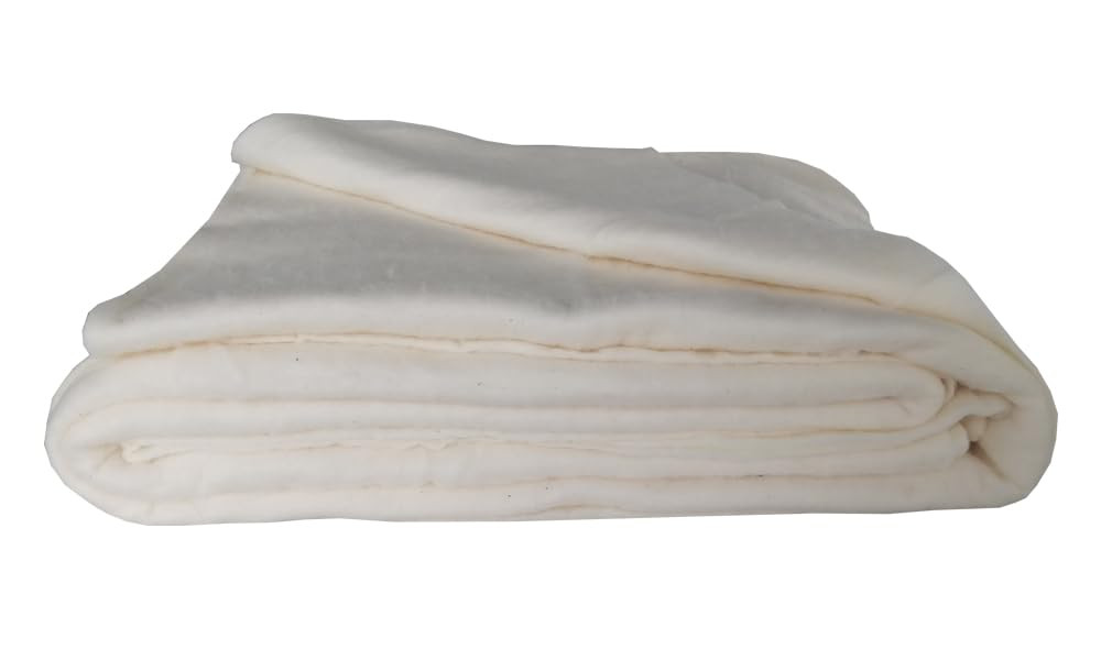 Vuwuma 45" x 60" Natural Cotton Quilt Batting for Quilting Fabric Sewing Crib Size | Amazon (US)