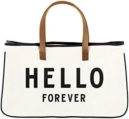 Santa Barbara Design Studio Wedding Collection Canvas Tote Bag, Large, Hello Forever | Amazon (US)