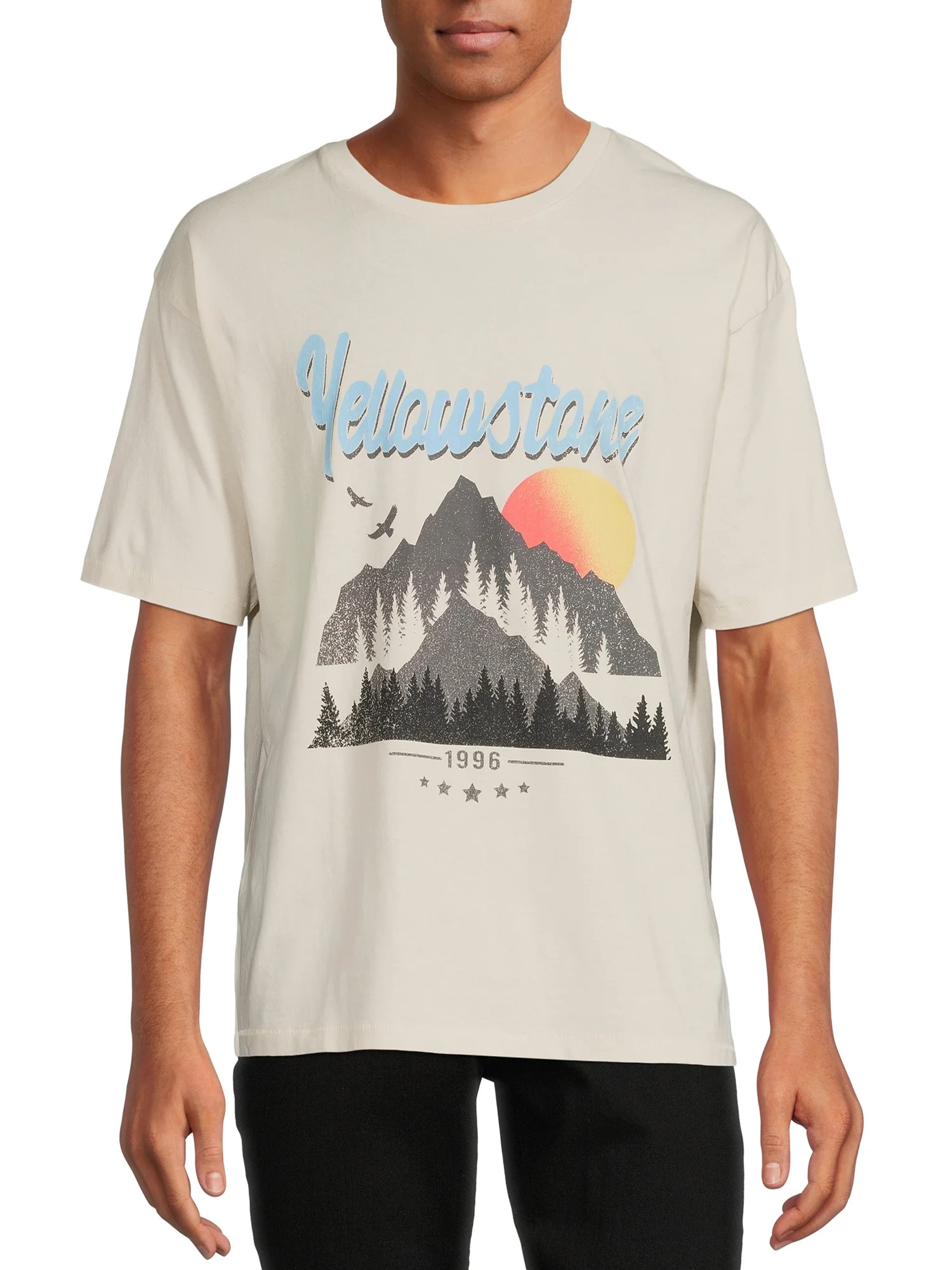 No Boundaries Men's and Big Men's Oversized Graphic Tee | Walmart (US)