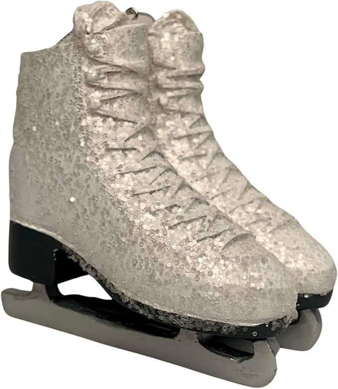 2023 Pair of Ice Skates Christmas Ornament - Also Tabletop Ready 4" x 4" | Amazon (US)