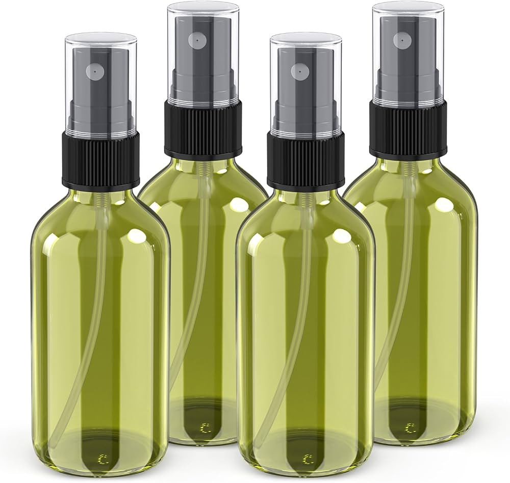 Wedama 4 oz Mini Glass Spray Bottles, Empty Small Spray Bottles with Funnel Dropper, Fine Mist fo... | Amazon (US)