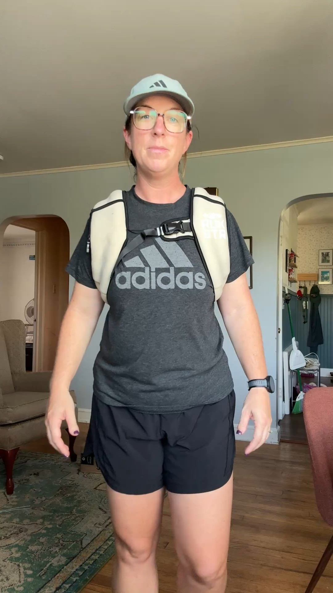 The weighted vest brand is RUKSTR and it’s 18lbs :) 

#LTKMidsize #LTKActive