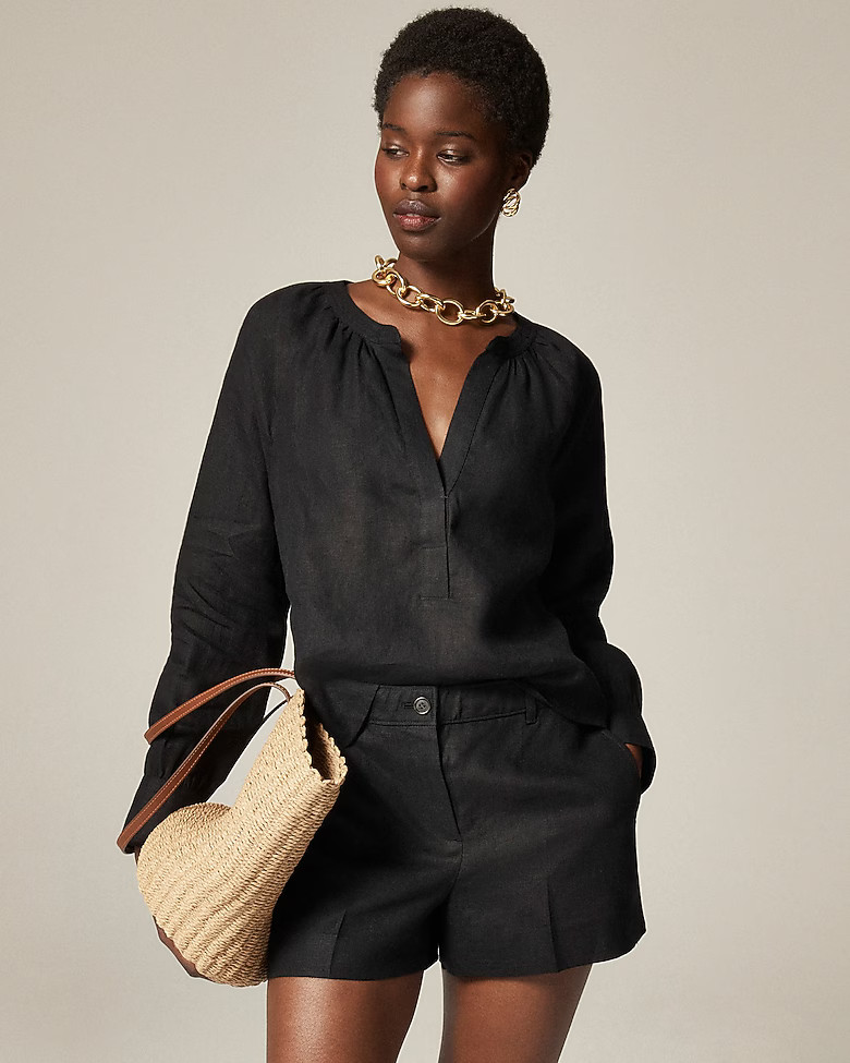 Cabana top in linen | J. Crew US