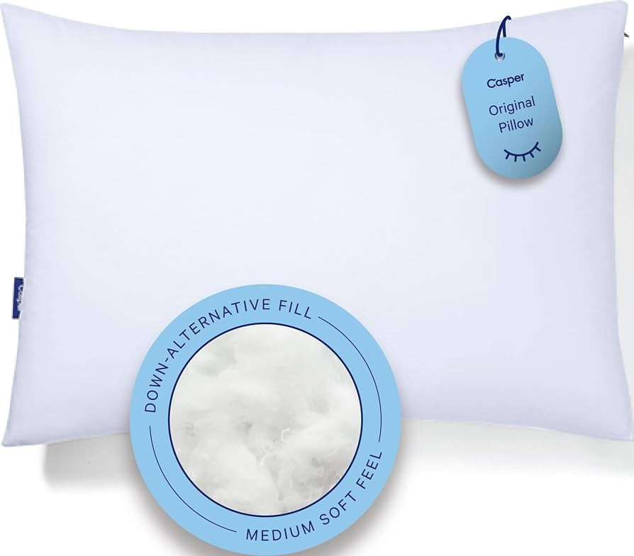 Casper Sleep Original Pillow \u2013 Standard Down-Alternative Bed Pillow | Amazon (US)