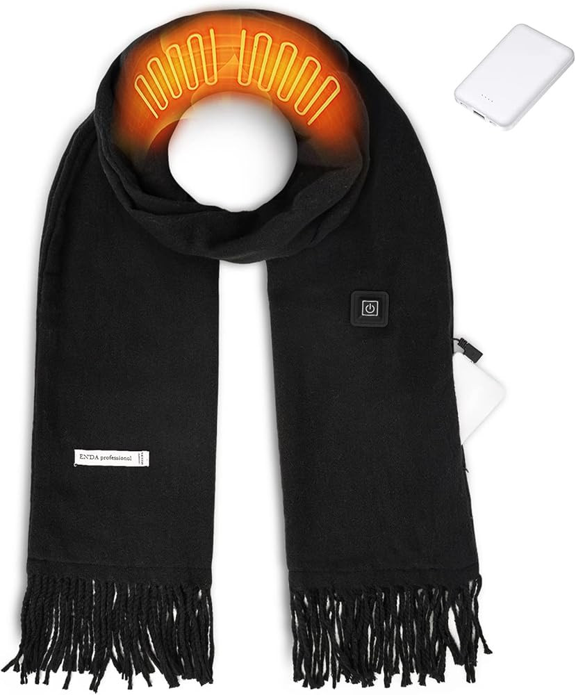 EN'DA professional Heated Scarf for Women and Men with Rechargeable Battery, Winter Electric Scar... | Amazon (US)