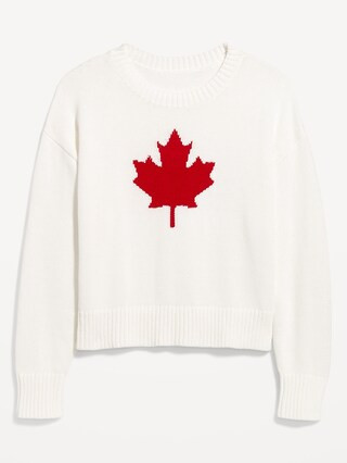 Canada Maple Leaf Pullover Sweater | Old Navy (CA)
