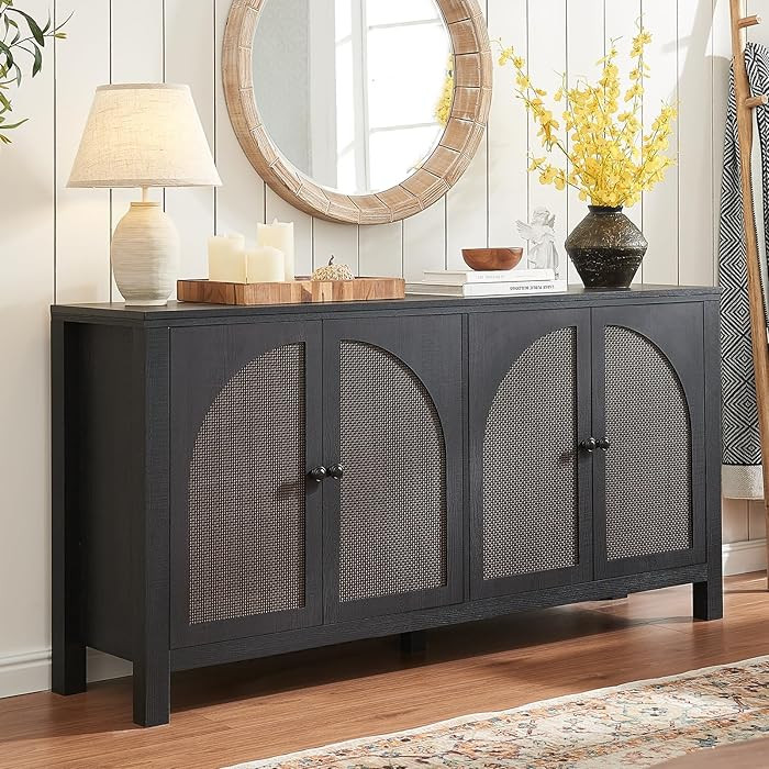 Okvnbjk Sideboard Buffet Cabinet with Storage, 60inch Kitchen Buffet Table with Soft Closing Door... | Amazon (US)