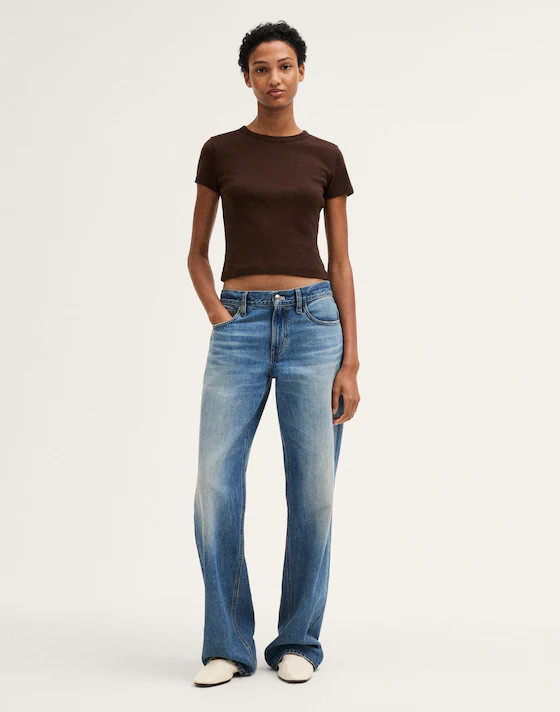 The '90s Cropped Tee in Compact Cotton | Madewell