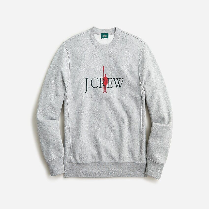 Heritage 14 oz. fleece embroidered oarsman graphic sweatshirt | J.Crew US