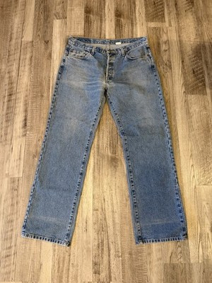 Vintage 80s Levi 501 Blue Light Wash Denim Jeans USA Made 35x32 (36x32 Tag) | eBay US