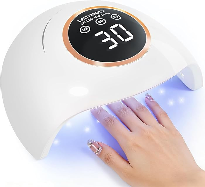 72W UV LED Nail Lamp, 2026 New Upgrade UV Light for Gel Nails with 18 Beads, 3 Timer Nail Dryer, ... | Amazon (US)
