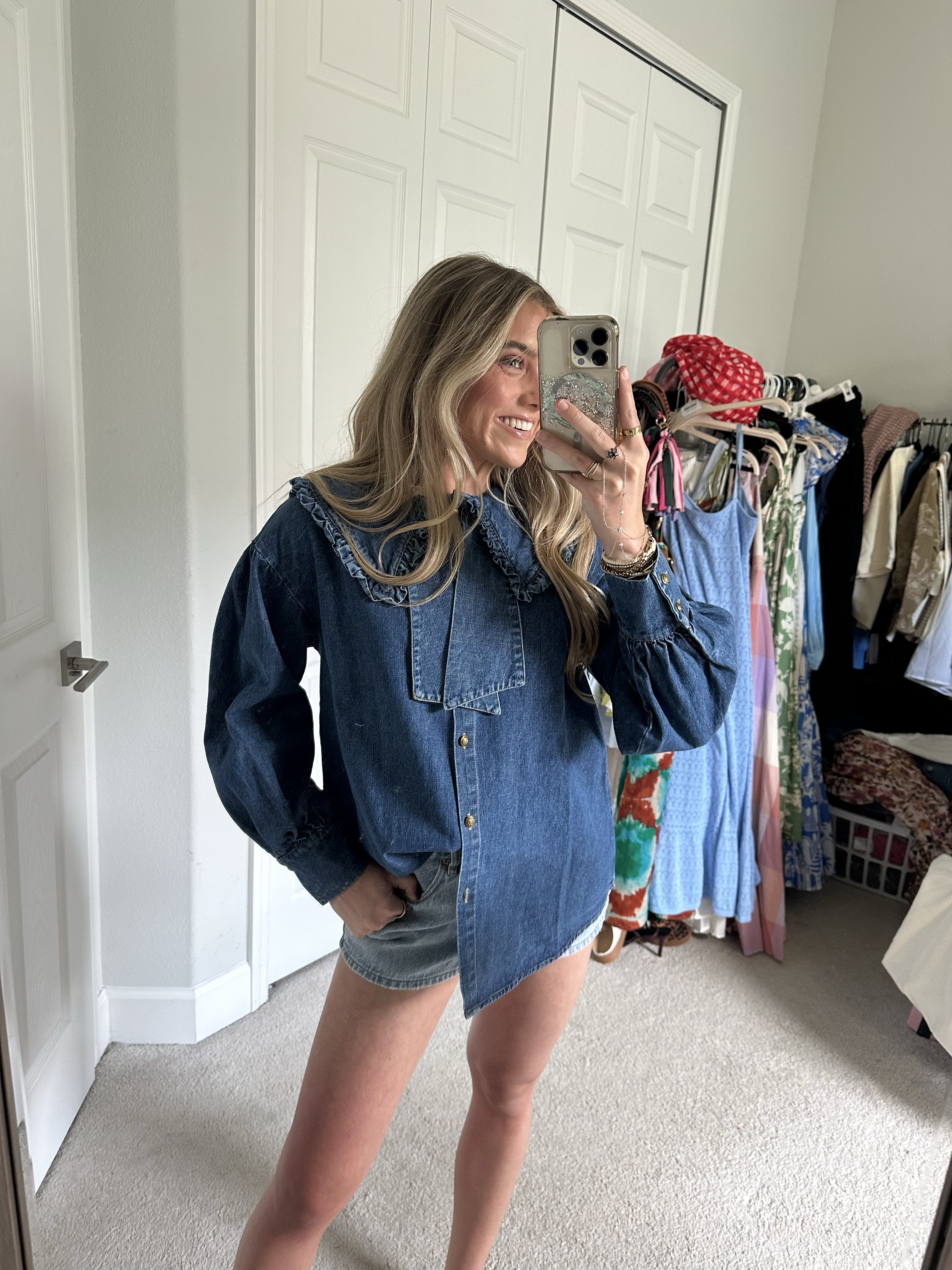 Bohme my code is 20SLOANE! 🤭 What I got: the floral maxi dress is size XS PREORDER- ROBBIE FLORAL MIDI DRESS IN PINK. The denim white vest top is size XS STELLA DENIM VEST. The denim dress is size XS MYLIE DENIM MAXI DRESS. The overalls are size XS ADDEY KNIT OVERALLS IN CREAM. The denim long sleeve top is size XS MANNIE COLLARED BUTTON UP 

#LTKFindsUnder100 #LTKStyleTip #LTKSaleAlert