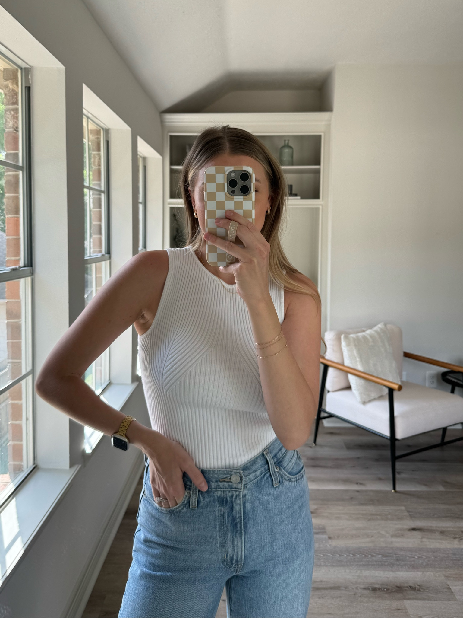 Amazon spring basics! Wearing a S in tank and 26 in jeans. 

#LTKstyletip #LTKSeasonal