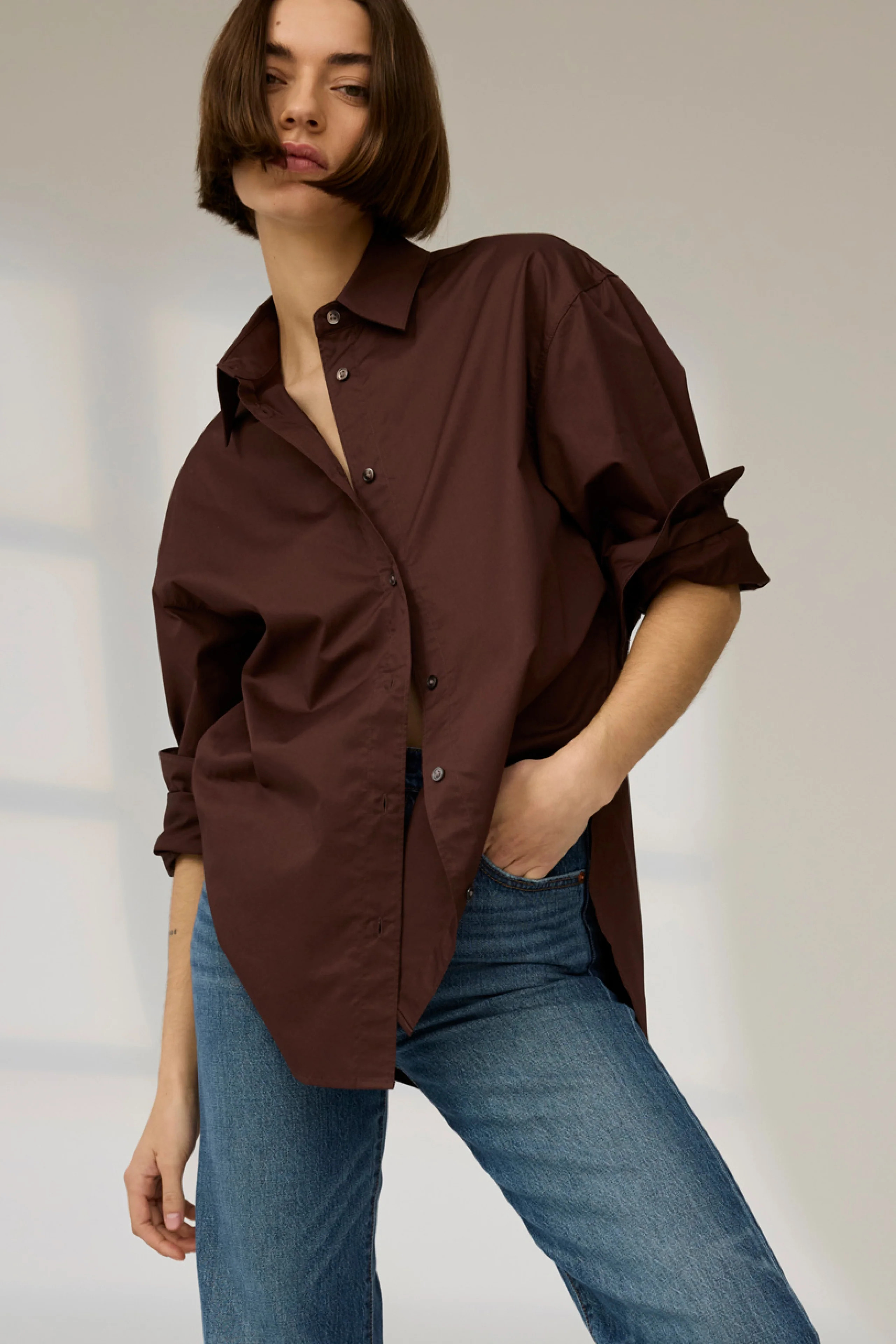 The Everything Shirt in Chocolate | Sold Out NYC