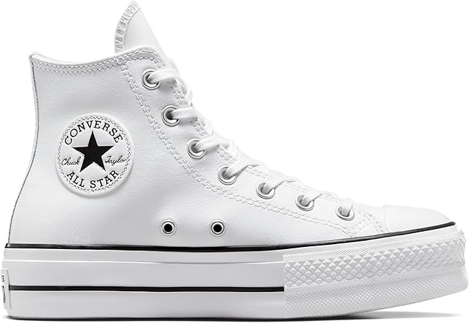 Converse Women's Chuck Taylor All Star Lift Platform Leather High Top Sneaker | Amazon (US)